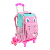 Mochila com Rodinhas Infantil Unicórnio Newpro  49cm
