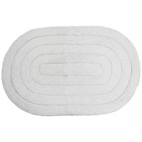 Tapete de Banheiro Allegro Kapazi Branco 40cm x 60cm