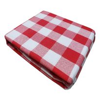 Toalha de Mesa Xadrez Std Vermelho 140cm x 140cm