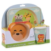 Kit Refeição Infantil Friendly Mimo Style com 05 peças