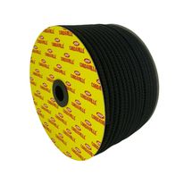 Corda Trançada PP Preto Cordaville 10mm Carretel com 91m
