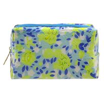 Necessaire Flowers Azul Newpro 17cm x 12cm