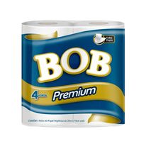 Papel Higiênico Folha Dupla Bob 30m com 4 unidades