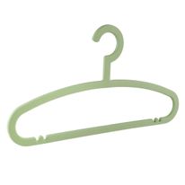 Conjunto de Cabide Plástico Oval Verde 42,5cm Newpro com 8 unidades