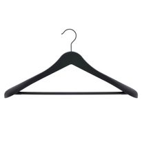 Cabide de Plástico Preto 45cm Newpro para Terno