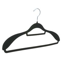 Cabide de Veludo Preto Newpro para Terno