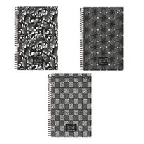 Planejador Espiral Anual Back to Black Foroni com 80 folhas (Produto Sortido)