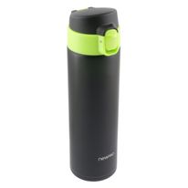 Garrafa de Aço Inoxidável Newpro Preto e Verde 430ml