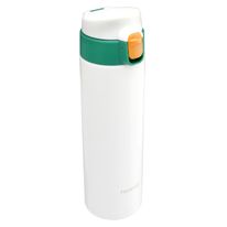 Garrafa de Aço Inoxidável Newpro Branco e Verde 430ml