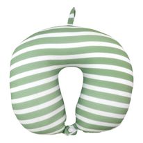 Travesseiro de Pescoço Listrado Verde Newpro