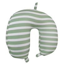 Travesseiro de Pescoço Listrado Verde Newpro