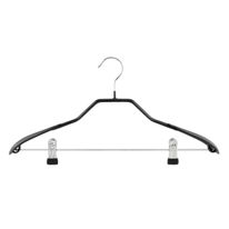 Cabide Emborrachada Preto 44cm Newpro com Presilhas