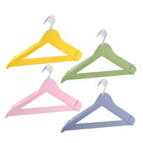Conjunto de Cabide de Madeira 44,5cm Newpro 5 Peças (Produto Sortido)