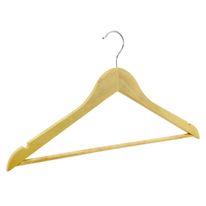 Conjunto de Cabide de Madeira Preto Newpro 5 Peças