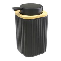 Porta Sabonete Líquido com Detalhes em Bambu Newpro