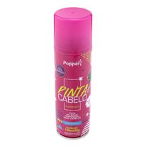 Tinta Spray para Cabelo Popper Fluorescente Rosa 150ml