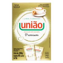 Açúcar Refinado Sache União 40 unidades