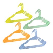 Conjunto de Cabide de Plástico Colors Sortido 5 peças Newpro