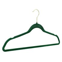 Conjunto de Cabide de Veludo Verde e Dourado Newpro 5 Peças