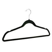 Conjunto de Cabide de Veludo Preto Newpro 10 Peças