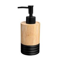 Porta Sabonete Líquido de Bambu Newpro Preto