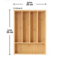 Porta Talheres de Bambu Ikinci 35,2cm x 25,4cm x 5cm