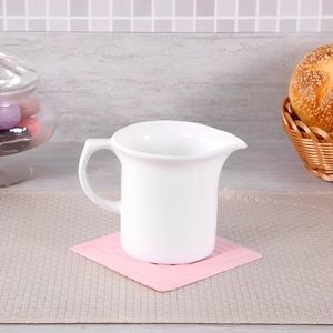 Leiteira Branca de Porcelana Coup Oxford 600ml