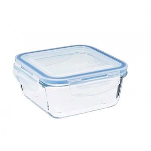 Pote de Vidro Hermético Quadrado Mimo Style 380ml