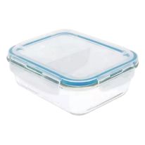 Pote de Vidro Hermético Retangular Mimo Style com Divisória 1l