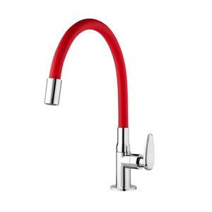 Torneira de Bancada para Cozinha Viqua Alluremouve Vermelha