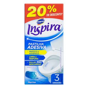 Pastilha Sanitária Adesiva Limppano Marine com 3 Unidades
