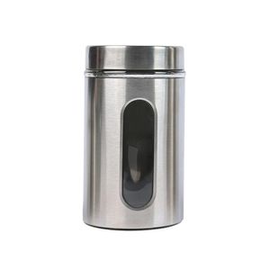 Porta Mantimento de Vidro com Visor Em casa tem Glass 950ml