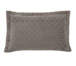 Porta-Travesseiro-Plush-Hedrons-Taupe-156486