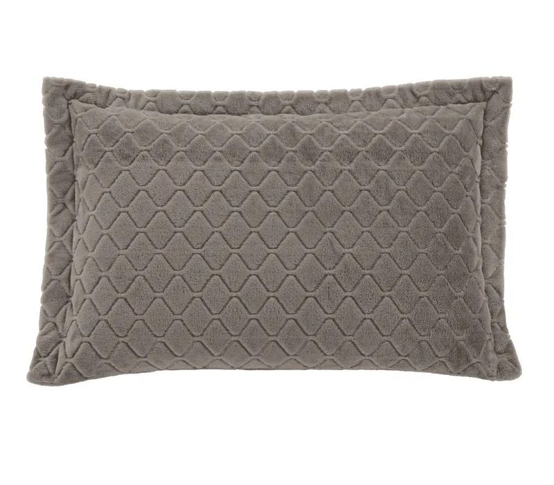 Porta-Travesseiro-Plush-Hedrons-Taupe-156486