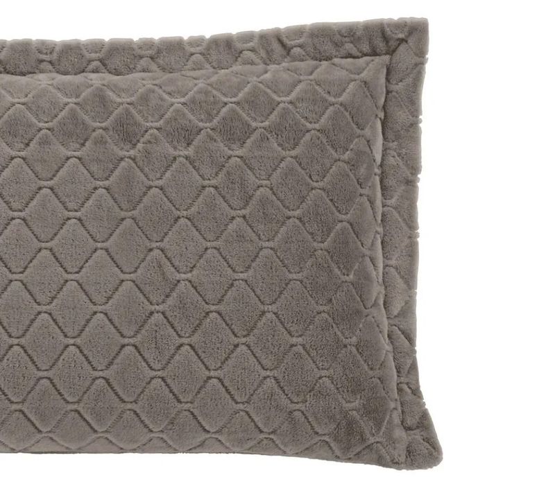 Porta-Travesseiro-Plush-Hedrons-Taupe-156487