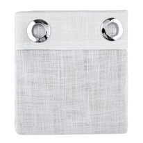 Cortina Cozinha Linhão Bella Janela Branca 1,20m x 2,60m