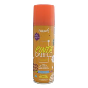 Tinta Spray para Cabelo Popper Fluorescente Laranja 150ml