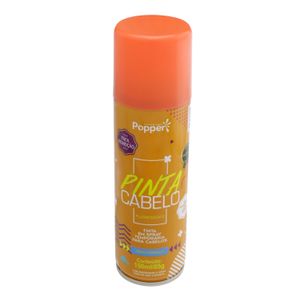 Tinta Spray para Cabelo Popper Fluorescente Laranja 150ml