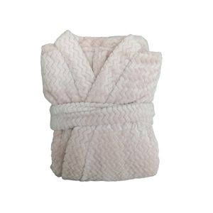 Roupão Plush Tweed Hedrons Rosa G