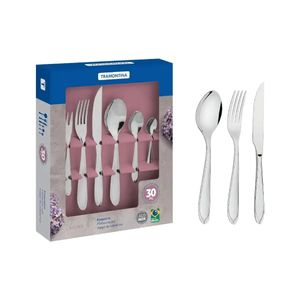 Faqueiro de Inox Laguna Tramontina com 30 peças