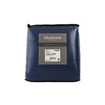 Edredom Queen Plush Hedrons Azul 2,35m x 2,60m