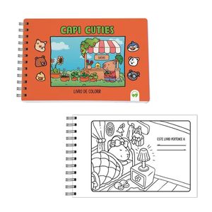 Livro de Colorir Capi Cuties Vale das Letras com 64 páginas