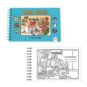 Livro de Colorir Bear Cuties Vale das Letras com 64 páginas
