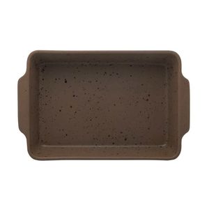 Travessa de Cerâmica Marrom Wolff 35cm x 22cm x 7cm