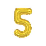Balao-Metalico-Dourado-Numero-5-Silver-16---40cm-157132