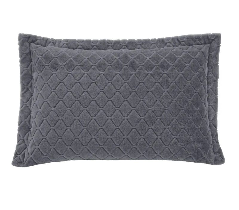 Porta-Travesseiro-Plush-Hedrons-Cinza-157137
