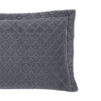 Porta Travesseiro Plush Hedrons Cinza