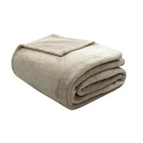 Manta Microfibra Bege Camesa Neo Velour