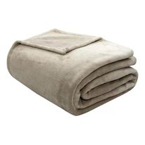 Manta Microfibra Bege Camesa Neo Velour