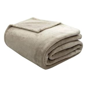 Manta Microfibra Bege Camesa Neo Velour